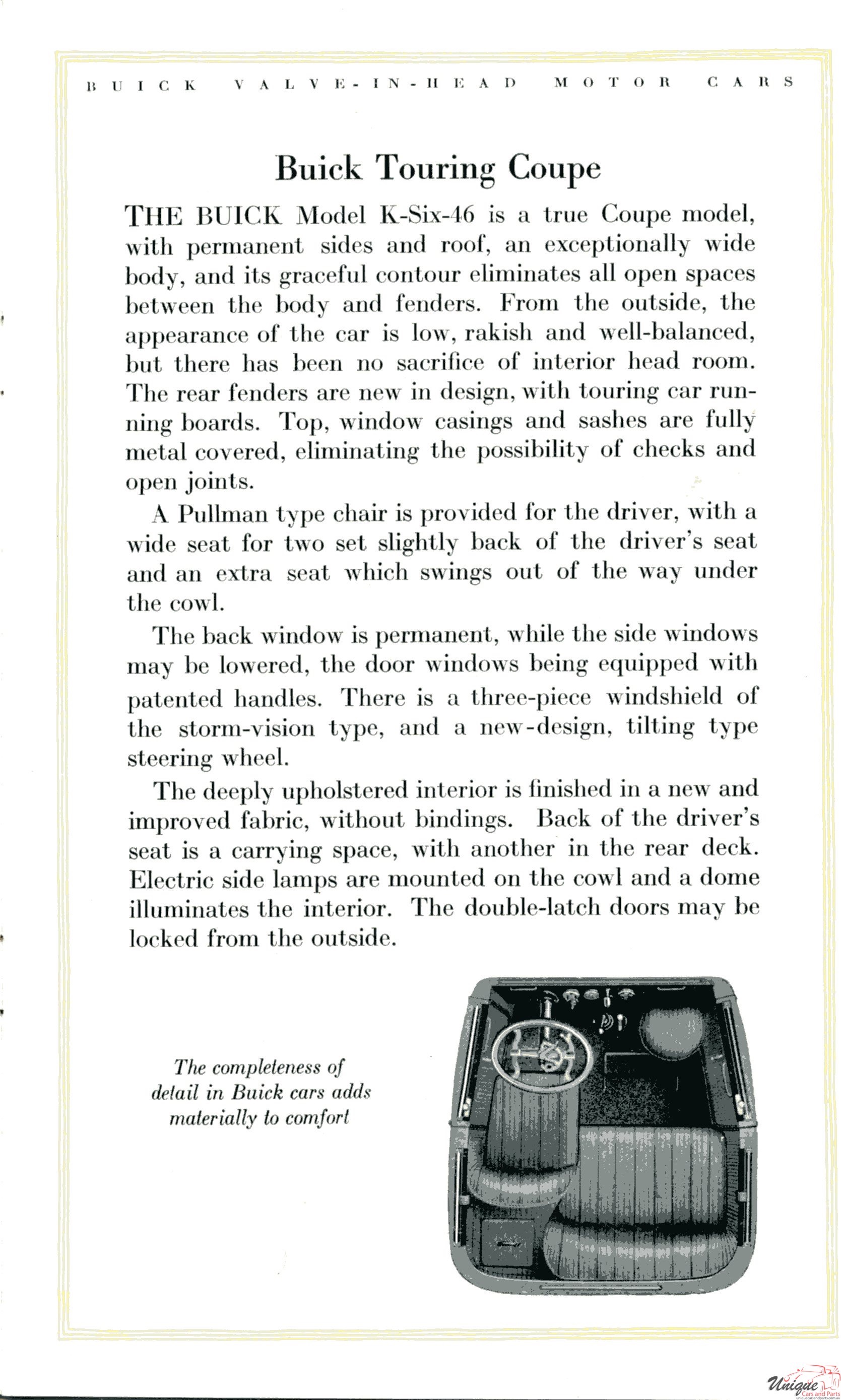 1920 Buick Prestige Brochure Page 11